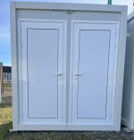 Módulo sanitario prefabricado doble (2 baños independientes) – WC hombres/mujeres aislado