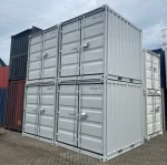 Contenedor marítimo 10 pies estándar (nuevo primer viaje) – caja 3 metros blanca de acero Corten