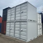 Contenedor marítimo 10 pies estándar (nuevo primer viaje) – caja 3 metros blanca de acero Corten