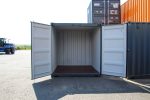 Contenedor marítimo 10 pies ISO estándar – 3 metros acero Corten (gris RAL 7024)