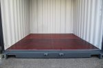 Contenedor marítimo 10 pies ISO estándar – 3 metros acero Corten (gris RAL 7024)