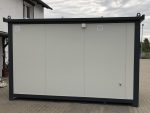 Contenedor oficina y vivienda 4×2,2 m con baño y ducha – aislamiento 7,5 cm (puerta Hörmann)