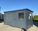 Contenedor oficina y vivienda 5×2,4 m con baño completo y ducha (aislamiento 7,5 cm)