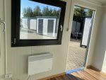 Contenedor oficina y vivienda 5×2,4 m con baño completo y ducha (aislamiento 7,5 cm)