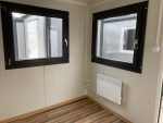 Contenedor oficina y vivienda 5×2,4 m con baño completo y ducha (aislamiento 7,5 cm)