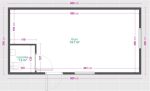Contenedor oficina monobloque 18 m² (6x3 m) con baño – aislamiento premium 100 mm (uso 4 estaciones)