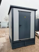Contenedor sanitario 2x2 m con ducha y depósito – baño móvil completo (aislado y con calefacción)