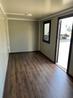 Contenedor oficina 6 m monobloque aislado – gris plata con cristales espejados (modelo nueva edición)
