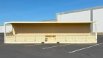 Tribuna móvil contenedor 40 pies HC – 74 plazas (abatible y transportable)