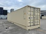 Contenedor marítimo 40 pies High Cube Open Side – beige (nuevo – apertura total 12 m)