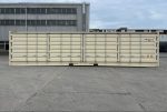 Contenedor marítimo 40 pies High Cube Open Side – beige (nuevo – apertura total 12 m)