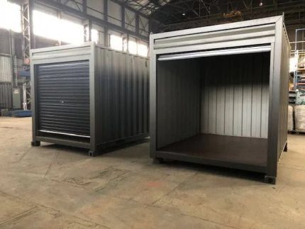 Contenedor de 10 pies con puerta enrollable – caja de almacenamiento compacta (disponible versión Offshore DNV)