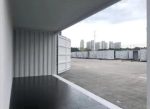 Contenedor marítimo 20 pies High Cube Open Side – gris claro (nuevo – apertura total)