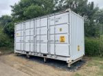 Contenedor marítimo 20 pies High Cube Open Side – gris claro (nuevo – apertura total)