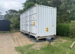 Contenedor marítimo 20 pies High Cube Open Side – gris claro (nuevo – apertura total)