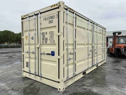 Contenedor marítimo 20 pies High Cube Open Side – apertura lateral y altura extra (nuevo)