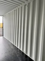 Contenedor marítimo 20 pies estándar – gris claro (nuevo, primer viaje – RAL 7035)
