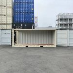 Contenedor marítimo 20 pies Open Side – blanco (nuevo, primer viaje – apertura lateral total)