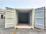Contenedor marítimo 20 pies Open Side – blanco (nuevo, primer viaje – apertura lateral total)