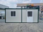 Monobloque de oficina 6×2,5 m (15 m²) – con aire acondicionado Hisense y rejas de seguridad