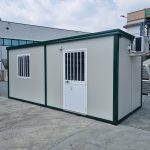Monobloque de oficina 6×2,5 m (15 m²) – con aire acondicionado Hisense y rejas de seguridad