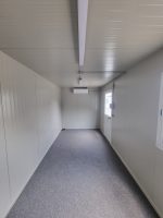 Monobloque de oficina 6×2,5 m (15 m²) – con aire acondicionado Hisense y rejas de seguridad