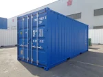 Contenedor 20 pies «Double Door» (túnel) nuevo – azul (doble acceso frontal/trasero)