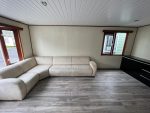 Casa móvil «Chalet Wood Gray» 10,8 x 3,7 m – diseño moderno con bow window y doble entrada