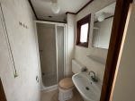 Casa móvil «Chalet Wood Gray» 10,8 x 3,7 m – diseño moderno con bow window y doble entrada