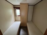 Casa móvil «Chalet Wood Gray» 10,8 x 3,7 m – diseño moderno con bow window y doble entrada
