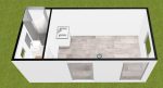 Módulo habitable 17 m² (6×2,9 m) «Studio» – con cocina y baño (aislamiento premium 100 mm)