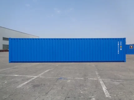 Contenedor 40 pies «Double Door» (túnel) nuevo – azul (doble acceso frontal/trasero)