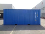 Contenedor 20 pies «Double Door» (túnel) nuevo – azul (doble acceso frontal/trasero)