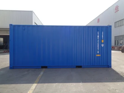 Contenedor 20 pies «Double Door» (túnel) nuevo – azul (doble acceso frontal/trasero)