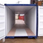 Contenedor 40 pies «Double Door» (túnel) nuevo – azul (doble acceso frontal/trasero)