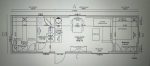 Casa móvil «Reale II» 12x4 m – tejado a 30° con estufa de pellets y techo de madera (3 dormitorios)