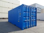 Contenedor 20 pies «Double Door» (túnel) nuevo – azul (doble acceso frontal/trasero)