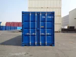 Contenedor 20 pies «Double Door» (túnel) nuevo – azul (doble acceso frontal/trasero)