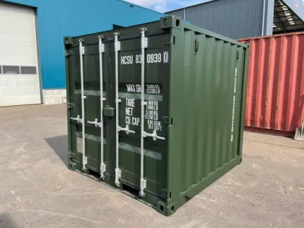 Contenedor almacén 8 pies «Storage» – verde (2,44 m x 2,20 m) caja compacta