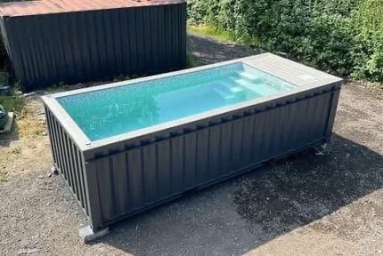 Piscina modular en contenedor – modelo Family 6 m
