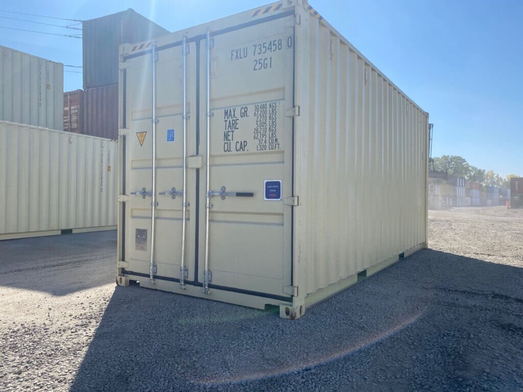 Contenedor marítimo 20 pies High Cube (HC) – altura extra 2,90 m (nuevo – acero Corten) Contenedor marítimo 20 pies High Cube (HC) – altura extra 2,90 m (nuevo – acero Corten)