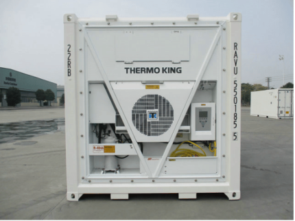 Contenedor frigorífico 20 pies (reefer) – cámara frigorífica móvil -25 °C / +25 °C (capacidad 10 europalets)
