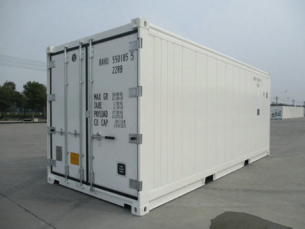 Contenedor frigorífico 20 pies (reefer) – cámara frigorífica móvil -25 °C / +25 °C (capacidad 10 europalets)