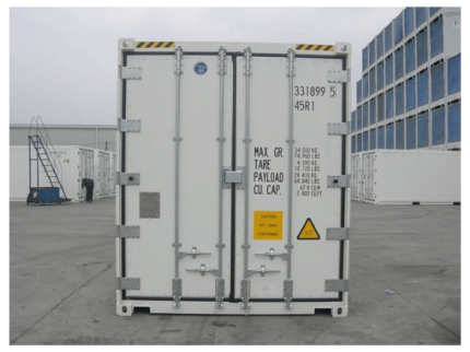 Contenedor frigorífico 45 pies reefer «Pallet Wide» – capacidad máxima 33 europalets (-25 °C / +25 °C)