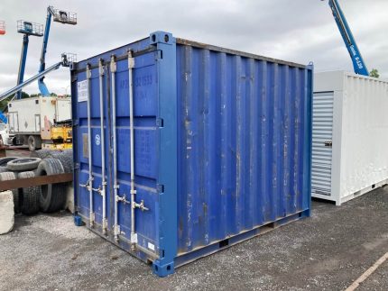 Contenedor marítimo 10 pies usado (estándar) – caja compacta 3 metros de acero Corten