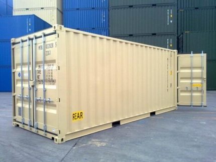 Contenedor marítimo 20 pies Double Door (túnel) – doble acceso frontal/trasero (nuevo)