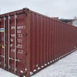 Contenedor marítimo 40 pies usado (estándar) – 12 metros de acero Corten