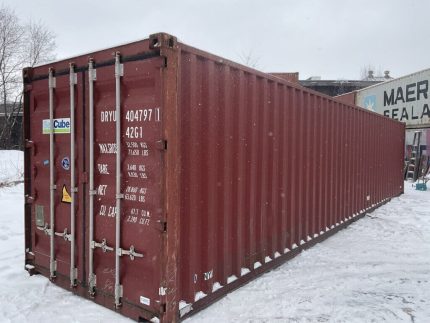 Contenedor marítimo 40 pies usado (estándar) – 12 metros de acero Corten