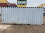 Contenedor de oficina para obra 20 pies de acero – usado operativo con barras de seguridad