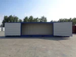 Contenedor marítimo 40 pies High Cube Open Side – azul (nuevo primer viaje – apertura total)